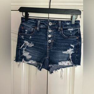 American Eagle Outfitters Next Level Stretch Hi-Rise Shortie Shorts